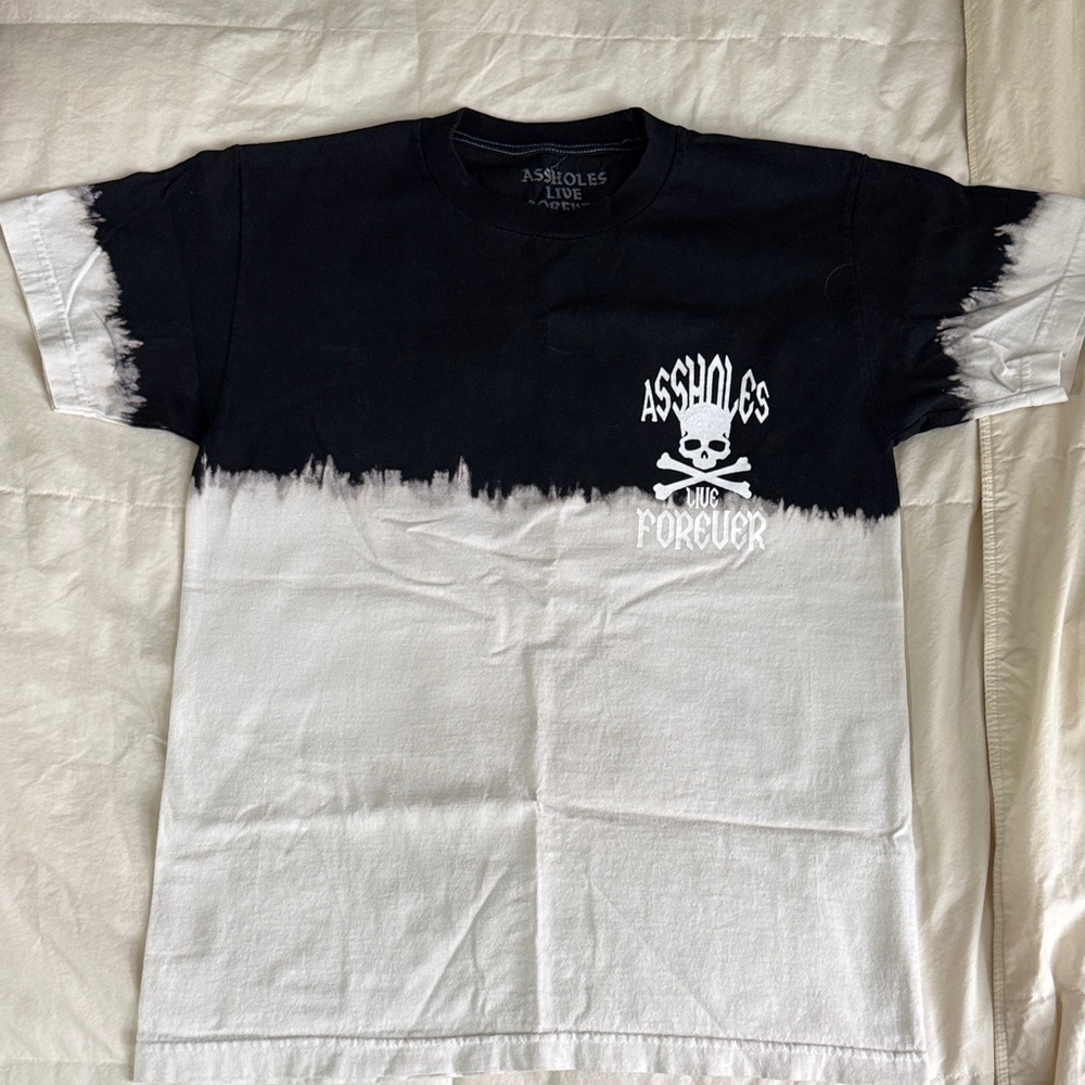 Assholes Live Forever Black and White Short Sleeve Tee